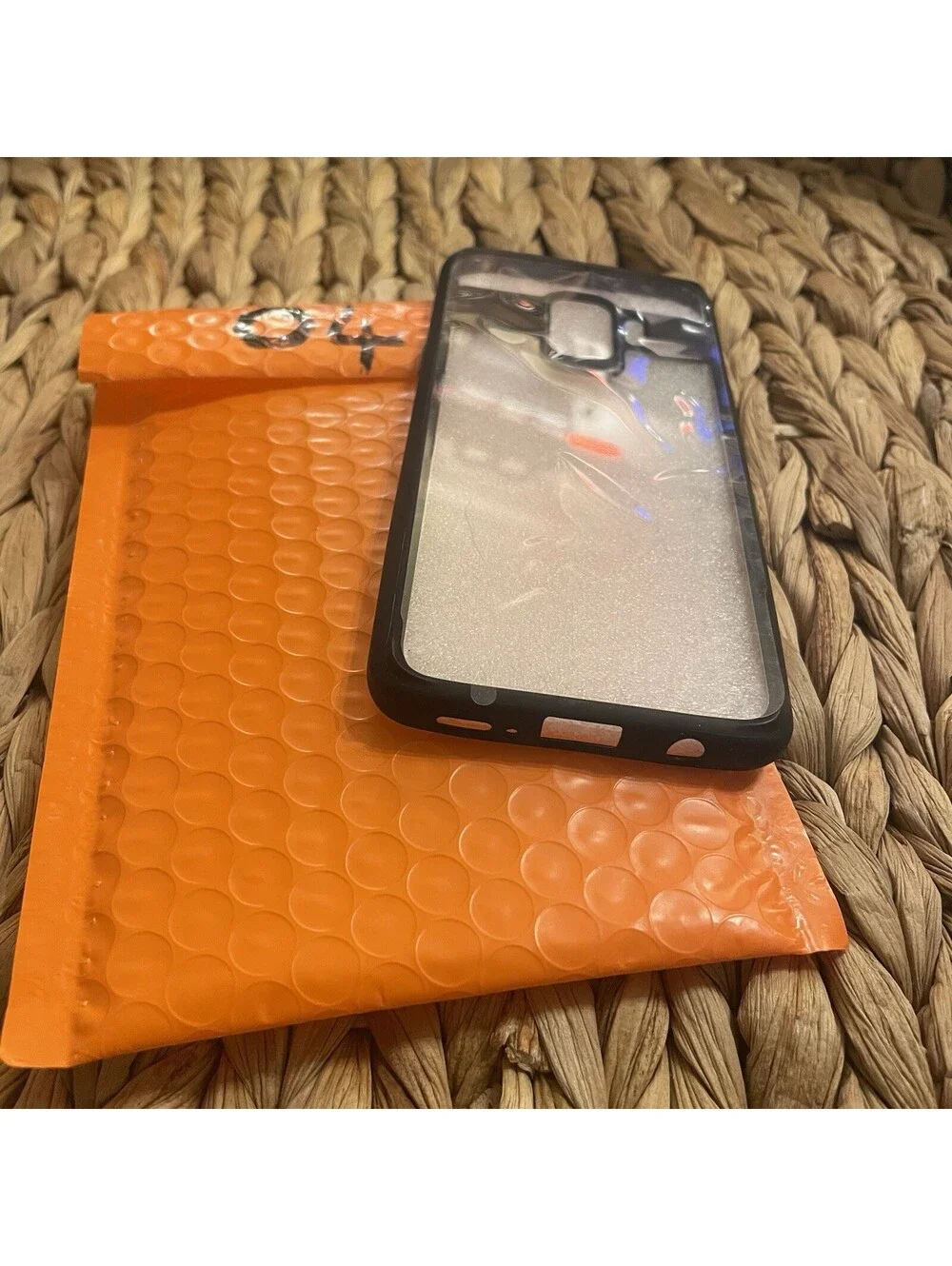 ✅Samsung Galaxy A8 2018 Clear Cover Case Black Shockproof Bumper Shell#️⃣04